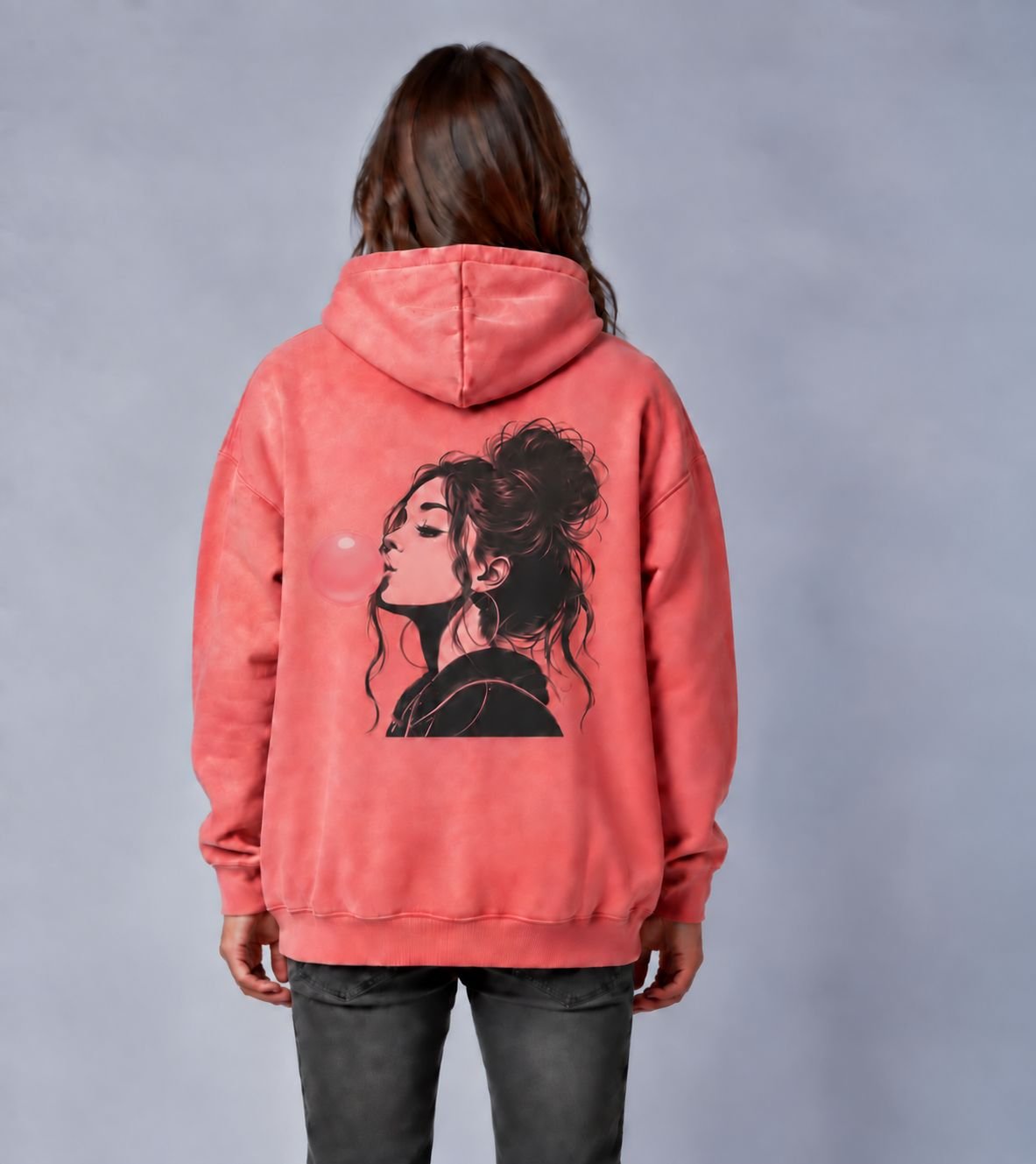 The Bubblegum Girl Hoodie • Brunette - Image 4