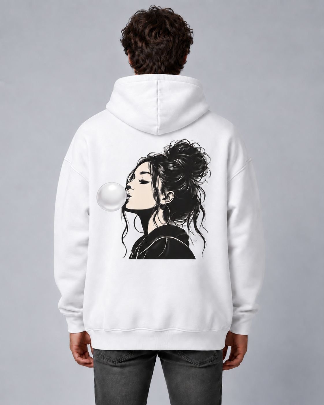 The Bubblegum Girl Hoodie • Brunette - Image 2